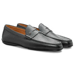 Stemar Bologna Grained Calfskin Loafers Black