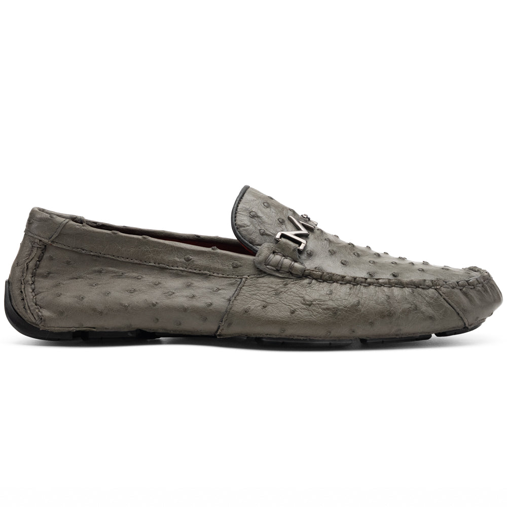 Marco Di Milano Bolonia Ostrich Driving Shoe Grey