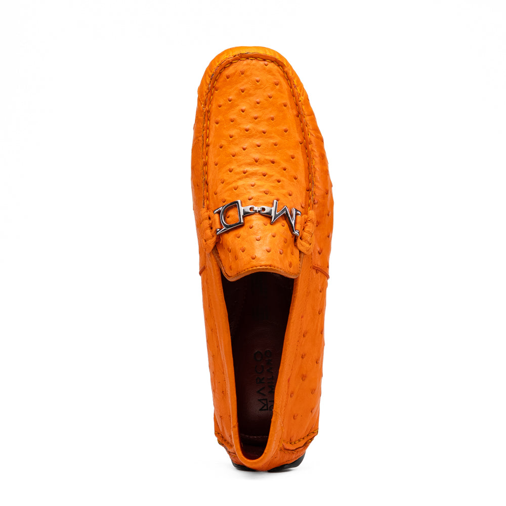 Marco Di Milano Bolonia Ostrich Driving Shoe Orange