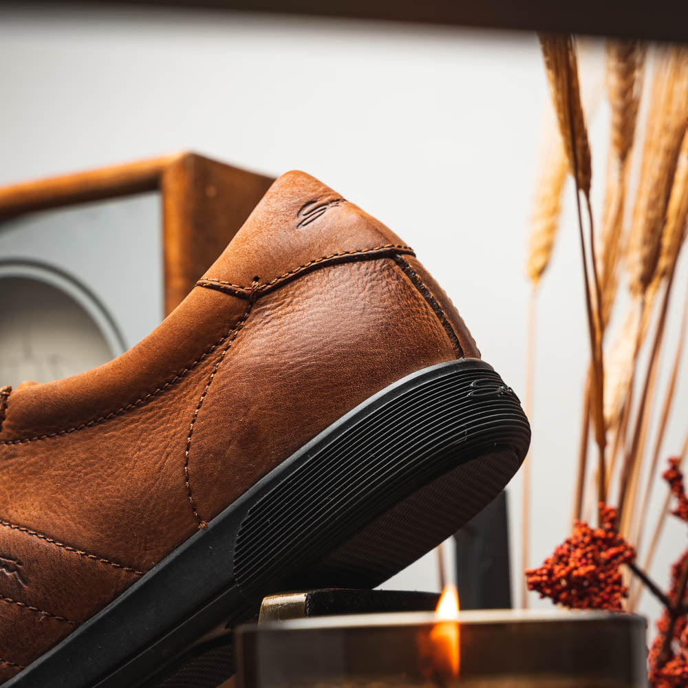 Santoni Calfskin Sneakers Brown