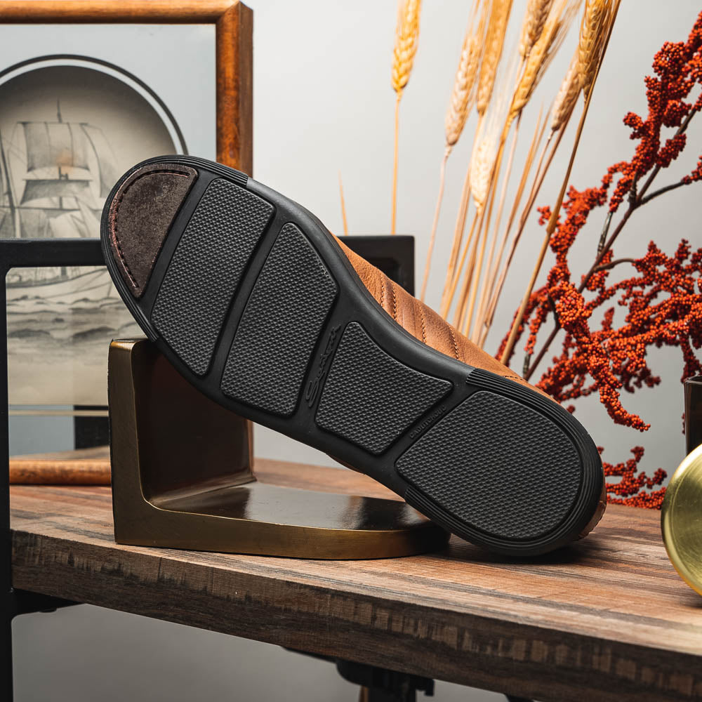 Santoni Calfskin Sneakers Brown