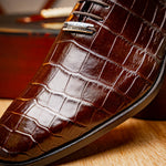 Marco Di Milano Bono Alligator Wholecut Oxfords Brown