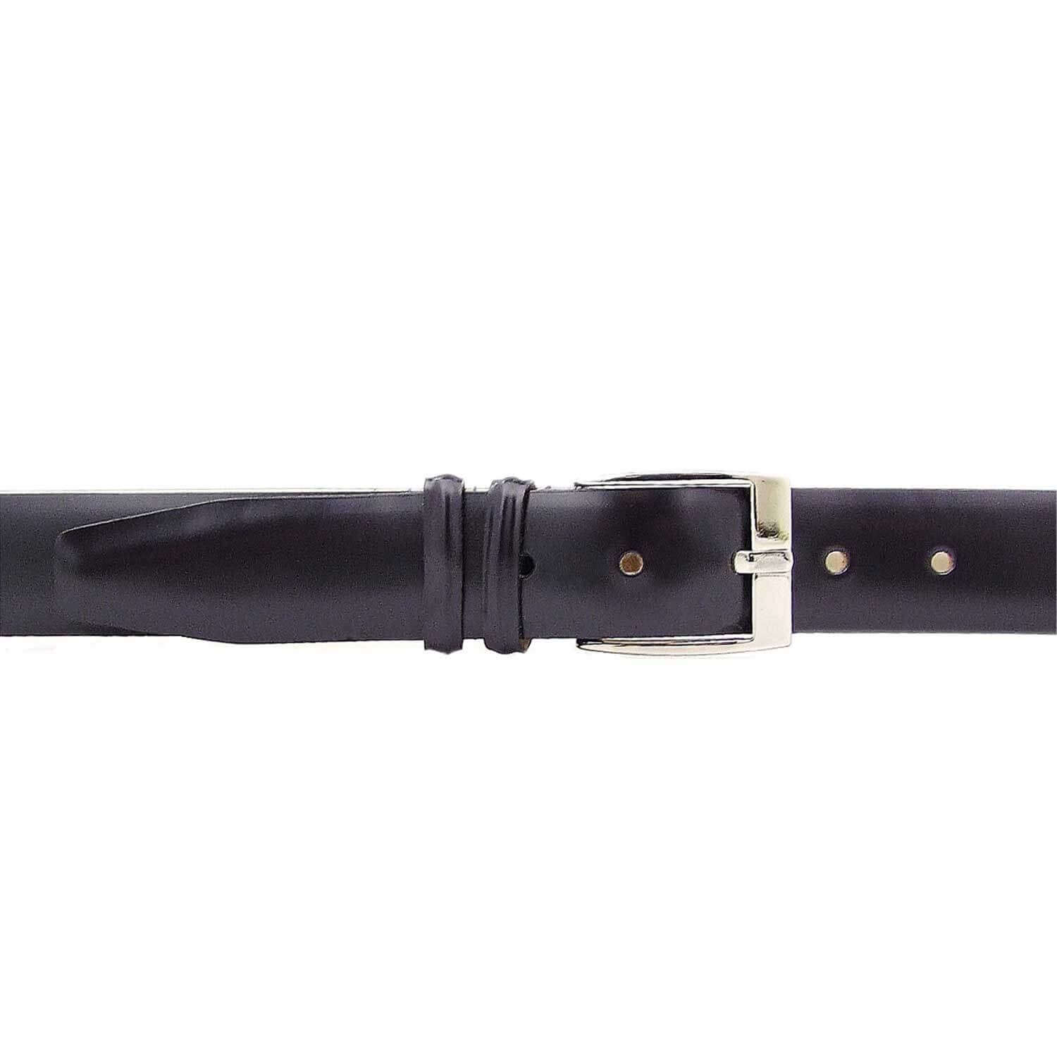Il Gergo Claudio Book Leather Belt Black