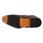 Vinci Leather The Orion Snakeskin Double Monk Strap Boot Burgundy