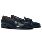 Calzoleria Toscana Bormio Calfskin Tassel Loafers Black
