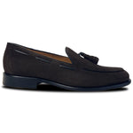 Calzoleria Toscana Bormio Suede Tassel Loafers Charcoal