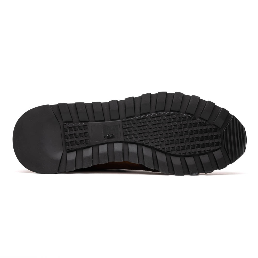 Zelli Bravo Hand Finished Trainer Sneaker Cognac / Black (65-355-BRN)