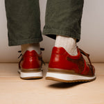Marco Di Milano Brescia Python & Calfskin Sneakers Antique Cognac