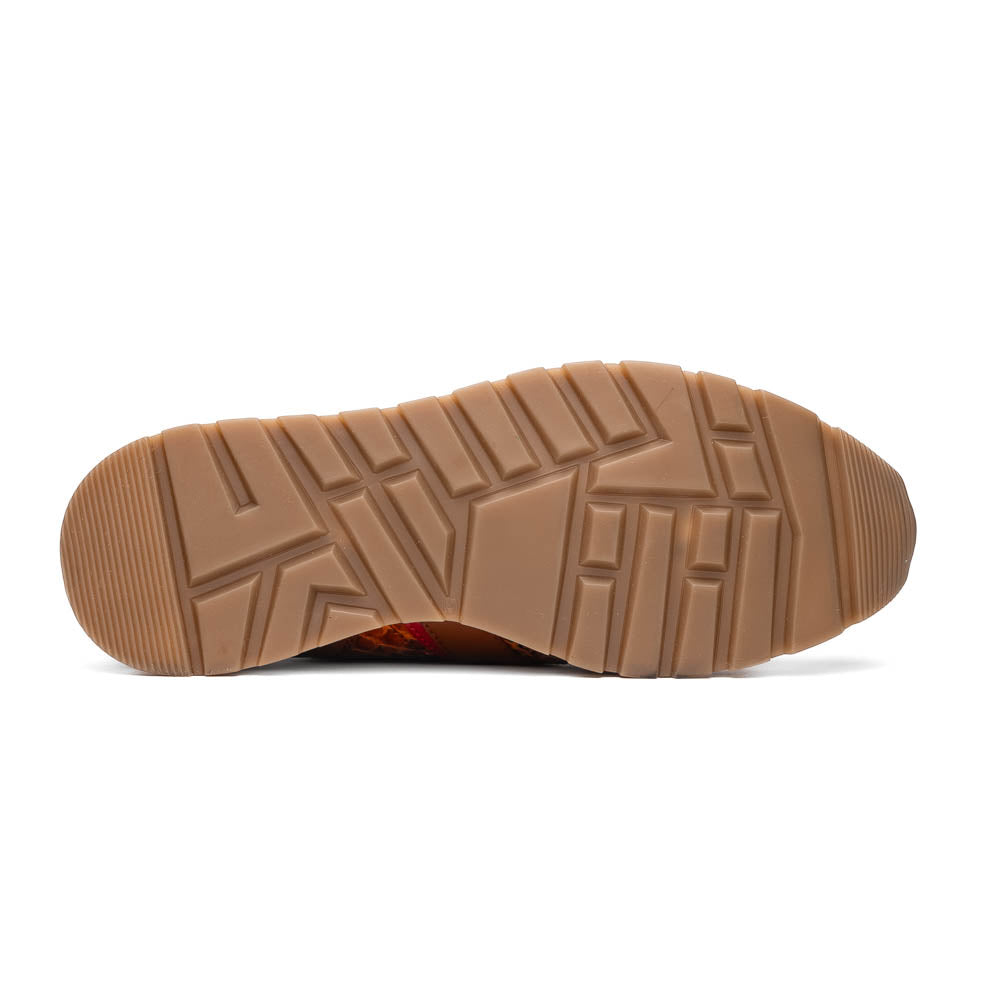 Marco Di Milano Brescia Python & Calfskin Sneakers Antique Cognac