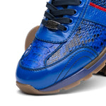 Marco Di Milano Brescia Python & Calfskin Sneakers Electric Blue