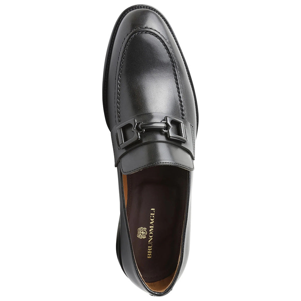 Bruno Magli Alpha Bit Leather Loafers Black