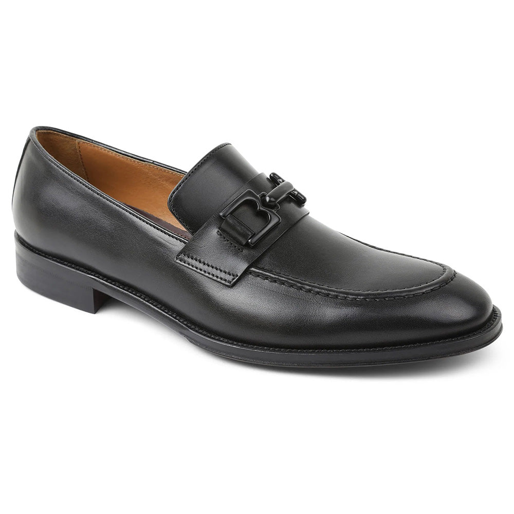 Bruno Magli Alpha Bit Leather Loafers Black