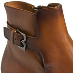 Bruno Magli Angiolini Leather Dress Boots Cognac