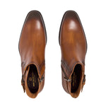 Bruno Magli Angiolini Leather Dress Boots Cognac