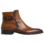 Bruno Magli Angiolini Leather Dress Boots Cognac