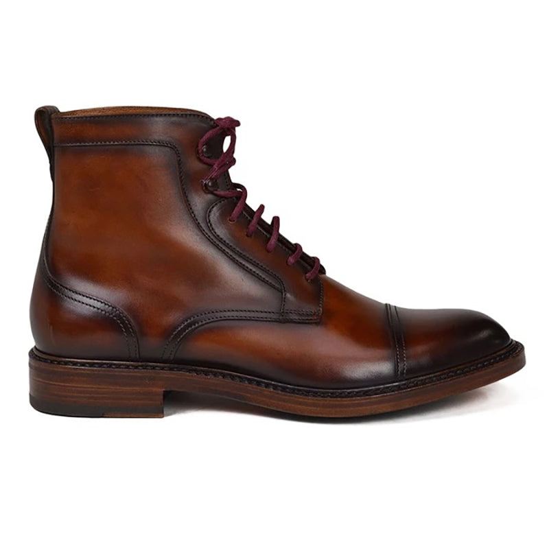 Bruno Magli Antonio Leather Boots Brown