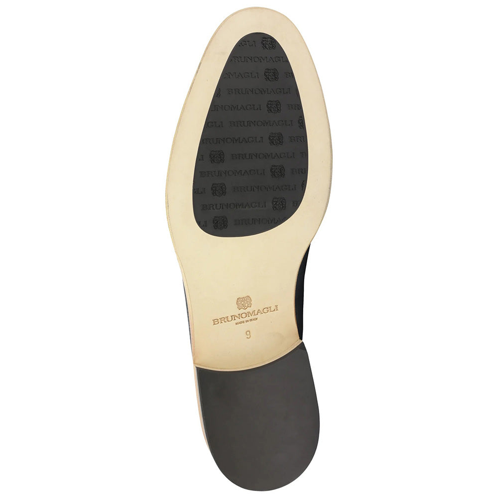 Bruno Magli Antonio Suede Loafers Navy