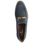 Bruno Magli Antonio Suede Loafers Navy