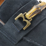 Bruno Magli Antonio Suede Loafers Navy
