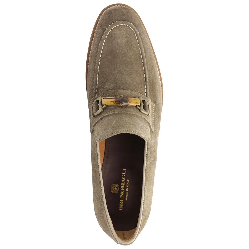 Bruno Magli Antonio Suede Loafers Taupe