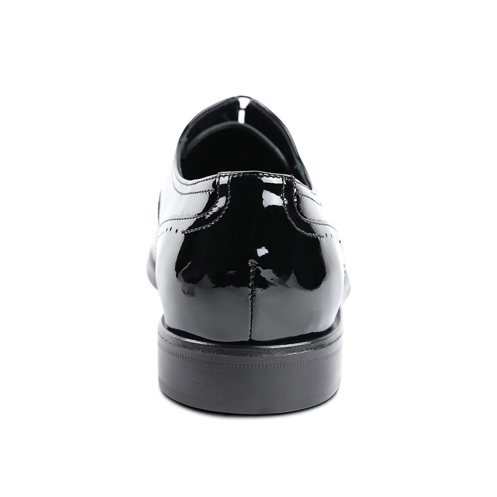 Bruno Magli Arno Sera Plain-toe Balmoral Oxfords Black Patent
