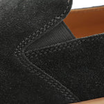 Bruno Magli Bilboa Suede Slip-on Shoes Black