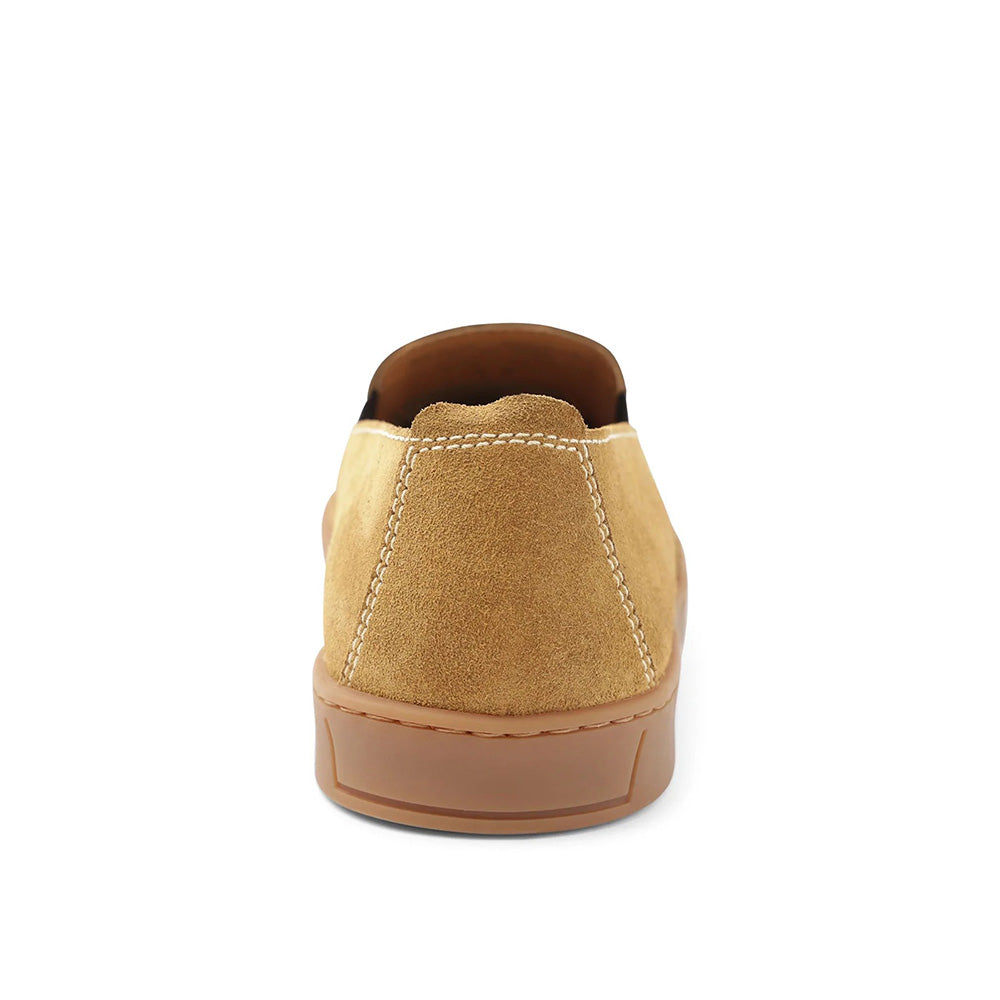 Bruno Magli Bilboa Suede Slip-on Shoes Cognac