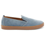 Bruno Magli Bilboa Suede Slip-on Shoes Light Blue