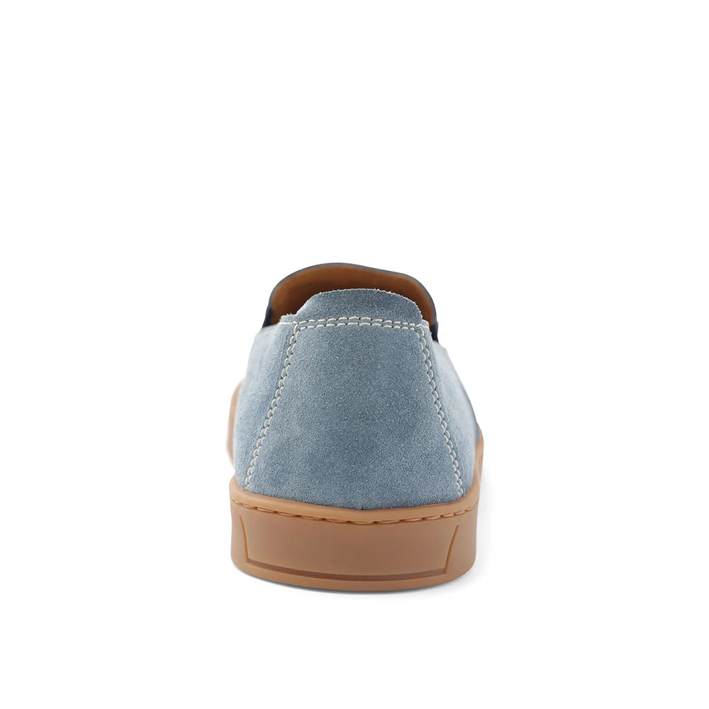 Bruno Magli Bilboa Suede Slip-on Shoes Light Blue