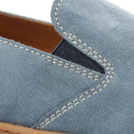 Bruno Magli Bilboa Suede Slip-on Shoes Light Blue