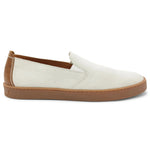 Bruno Magli Bilboa Suede Slip-on Shoes White