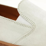 Bruno Magli Bilboa Suede Slip-on Shoes White