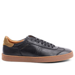 Bruno Magli Bono Leather Lace-up Sneakers Black