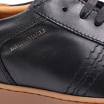 Bruno Magli Bono Leather Lace-up Sneakers Black