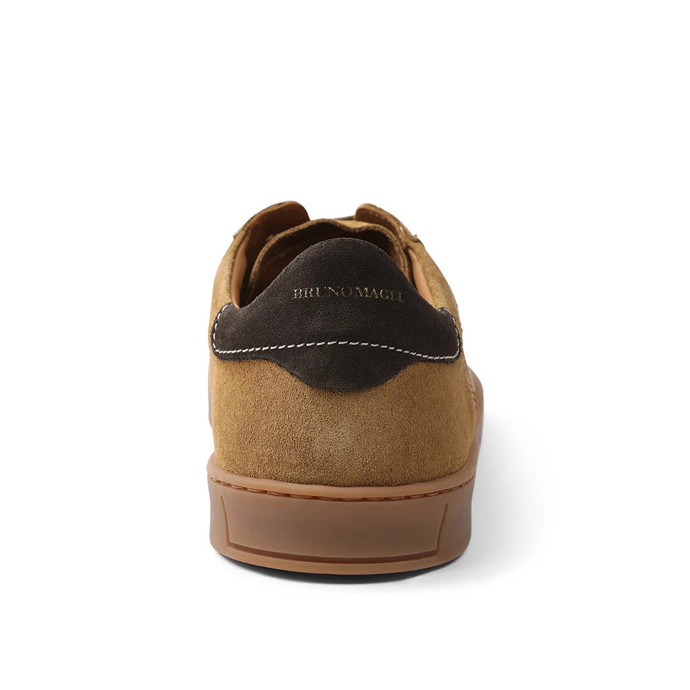 Bruno Magli Bono Suede Lace-up Sneakers Cognac