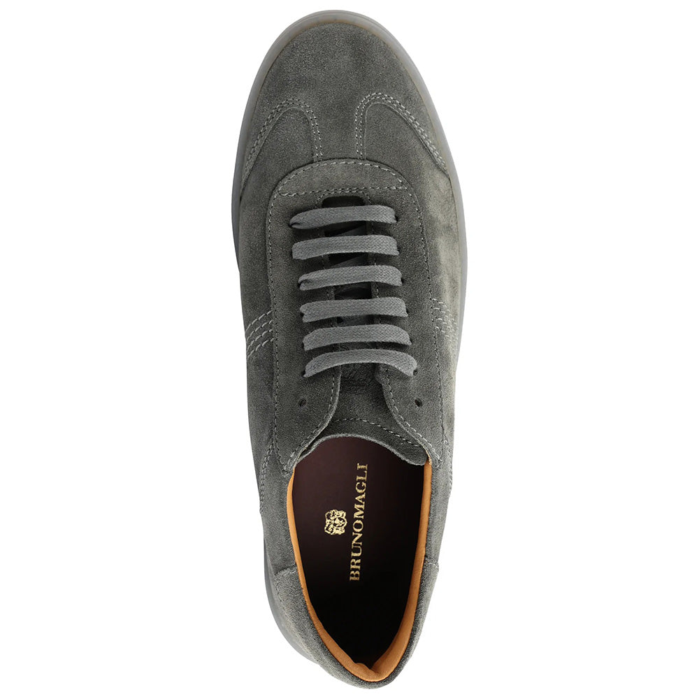 Bruno Magli Bono Suede Lace-up Sneakers Grey