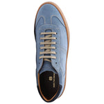 Bruno Magli Bono Suede Lace-up Sneakers Light Blue