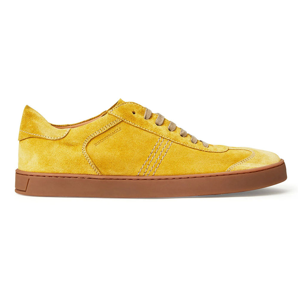 Bruno Magli Bono Suede Lace-up Sneakers Mimosa