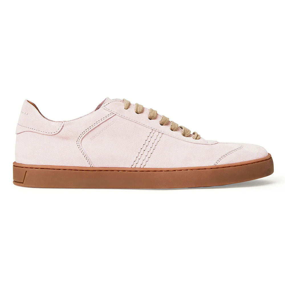 Bruno Magli Bono Suede Lace-up Sneakers Pink