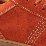 Bruno Magli Bono Suede Lace-up Sneakers Saffron