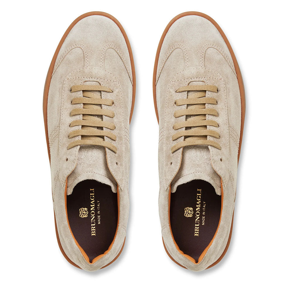 Bruno Magli Bono Suede Lace-up Sneakers Sand