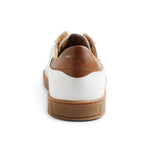 Bruno Magli Bono Woven Leather Lace-up Sneakers White