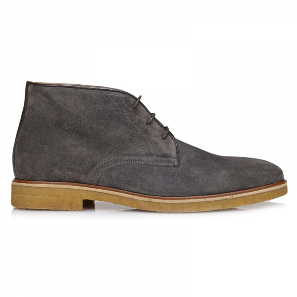 Bruno Magli Chavez Suede Snip Toe Boot Dark Grey