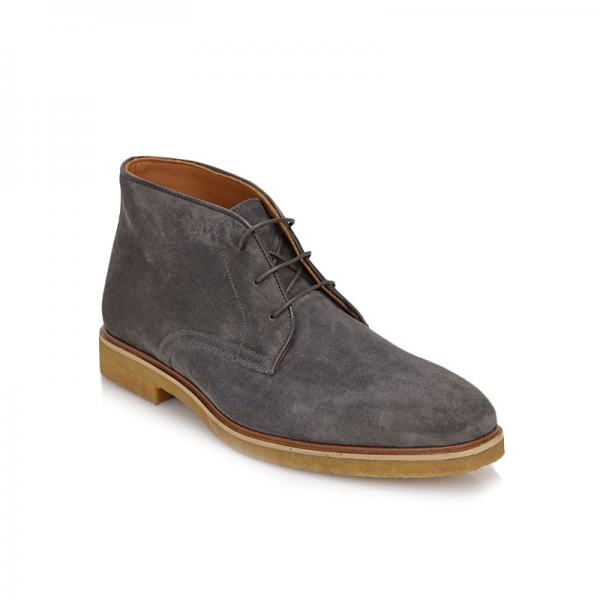Bruno Magli Chavez Suede Snip Toe Boot Dark Grey