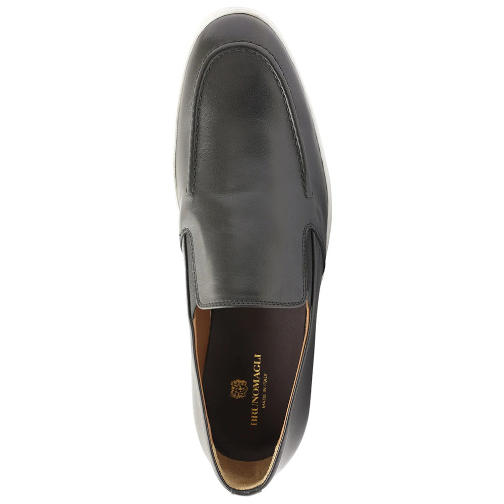 Bruno Magli Cielio Leather Venetian Loafers Black
