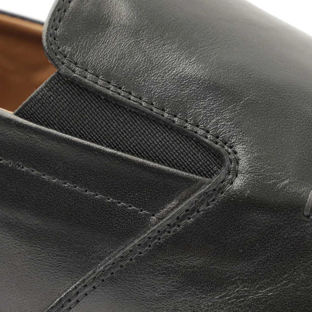 Bruno Magli Cielio Leather Venetian Loafers Black