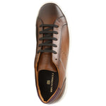 Bruno Magli Dante Leather Sneakers Cognac