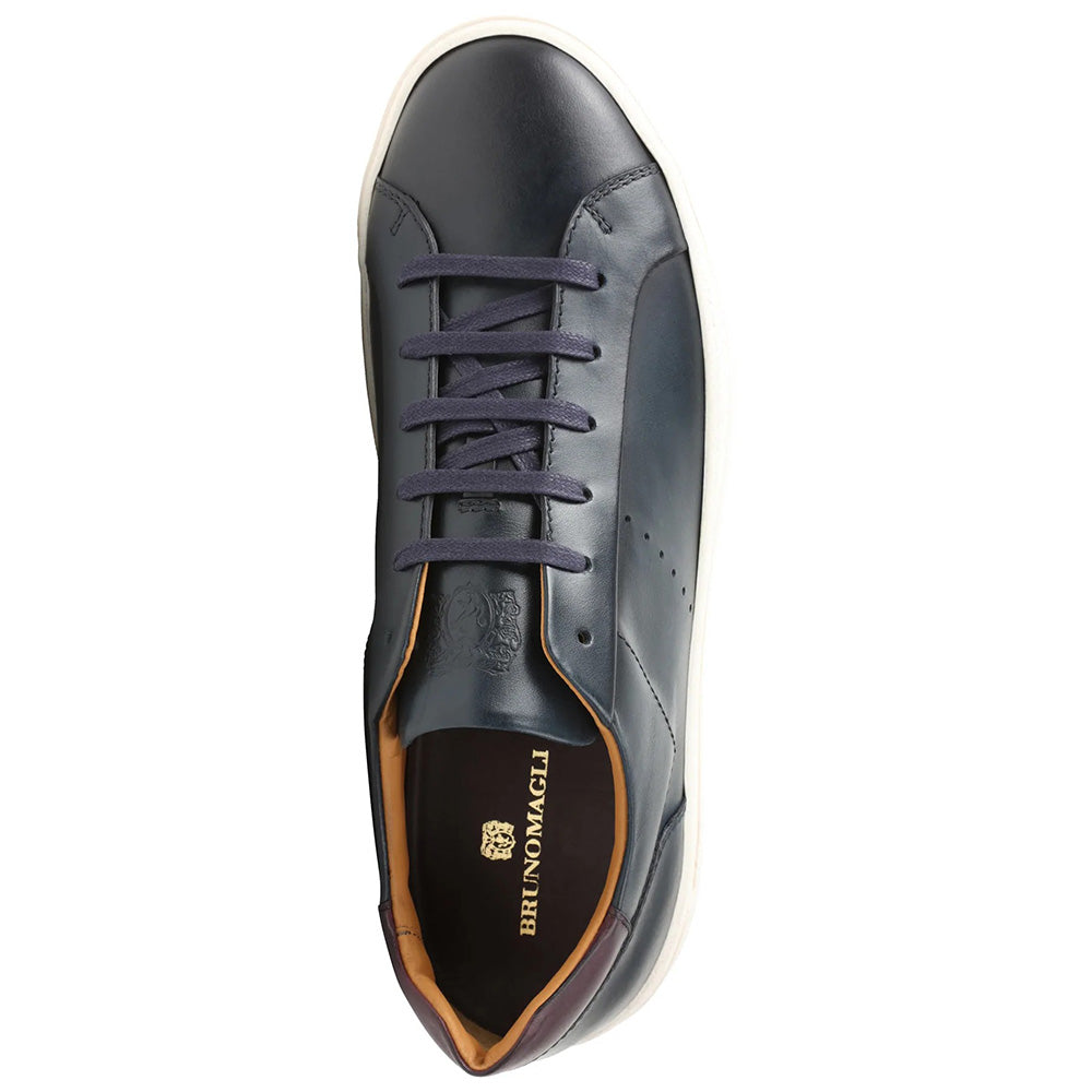 Bruno Magli Dante Leather Sneakers Navy