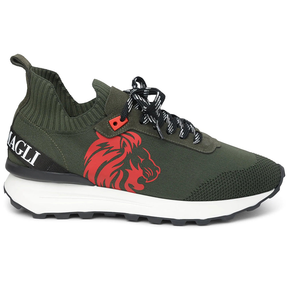 Bruno Magli Dion Sport Lace-up Sneakers Military Green
