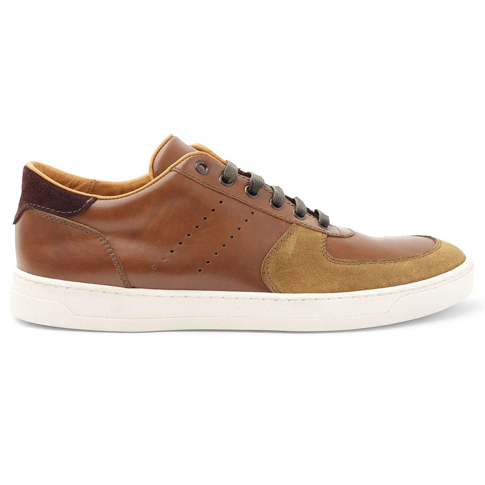 Bruno Magli Ducca Lace-up Oxford Sneakers Cognac